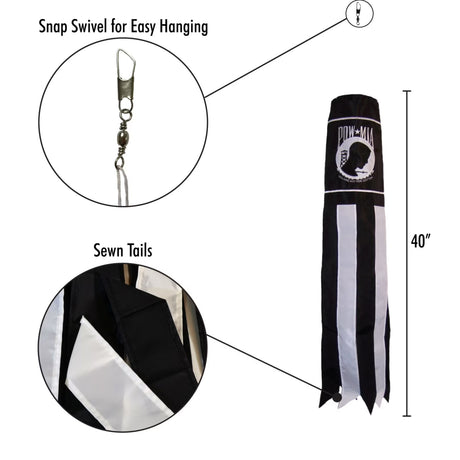 Military POW-MIA 40" Windsock