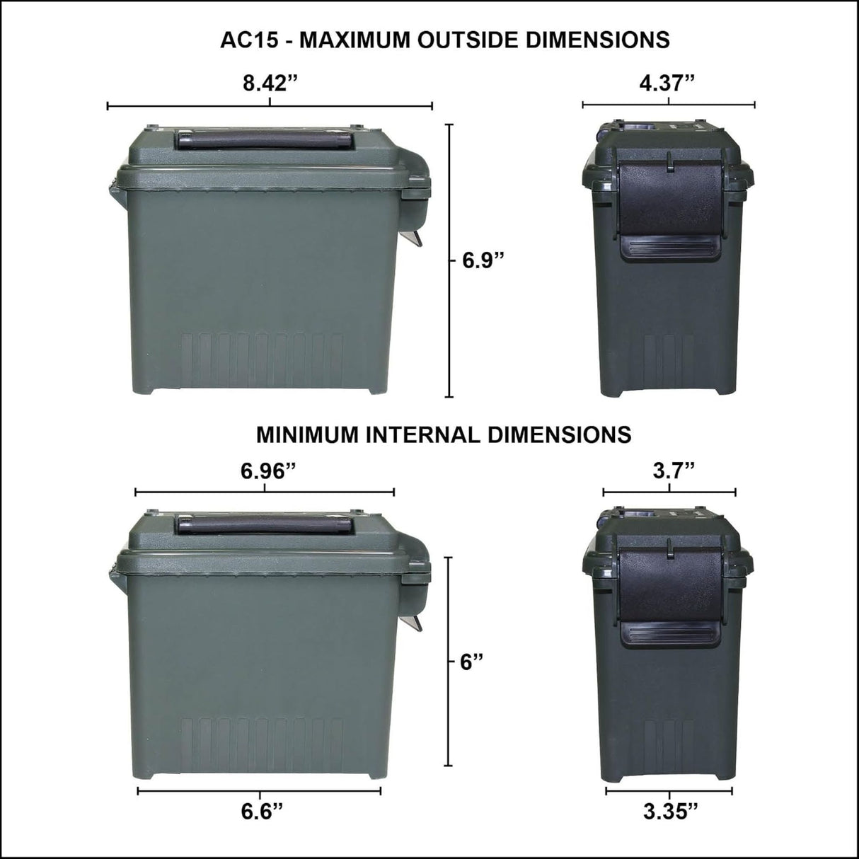 MTM Ammo Can Mini for Bulk Ammo AC15-11
