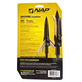 NAP Spitfire Crossbow Mechanical Broadhead 3 Blade 1 1/2" Cutting Diameter 100gr 3pk