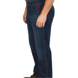 NKE Basic Stretch Denim Heavy Embroidery Jeans