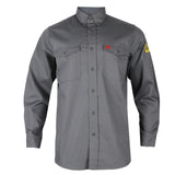 NKE FR Shield Ripstop  Work Button Shirt Grey