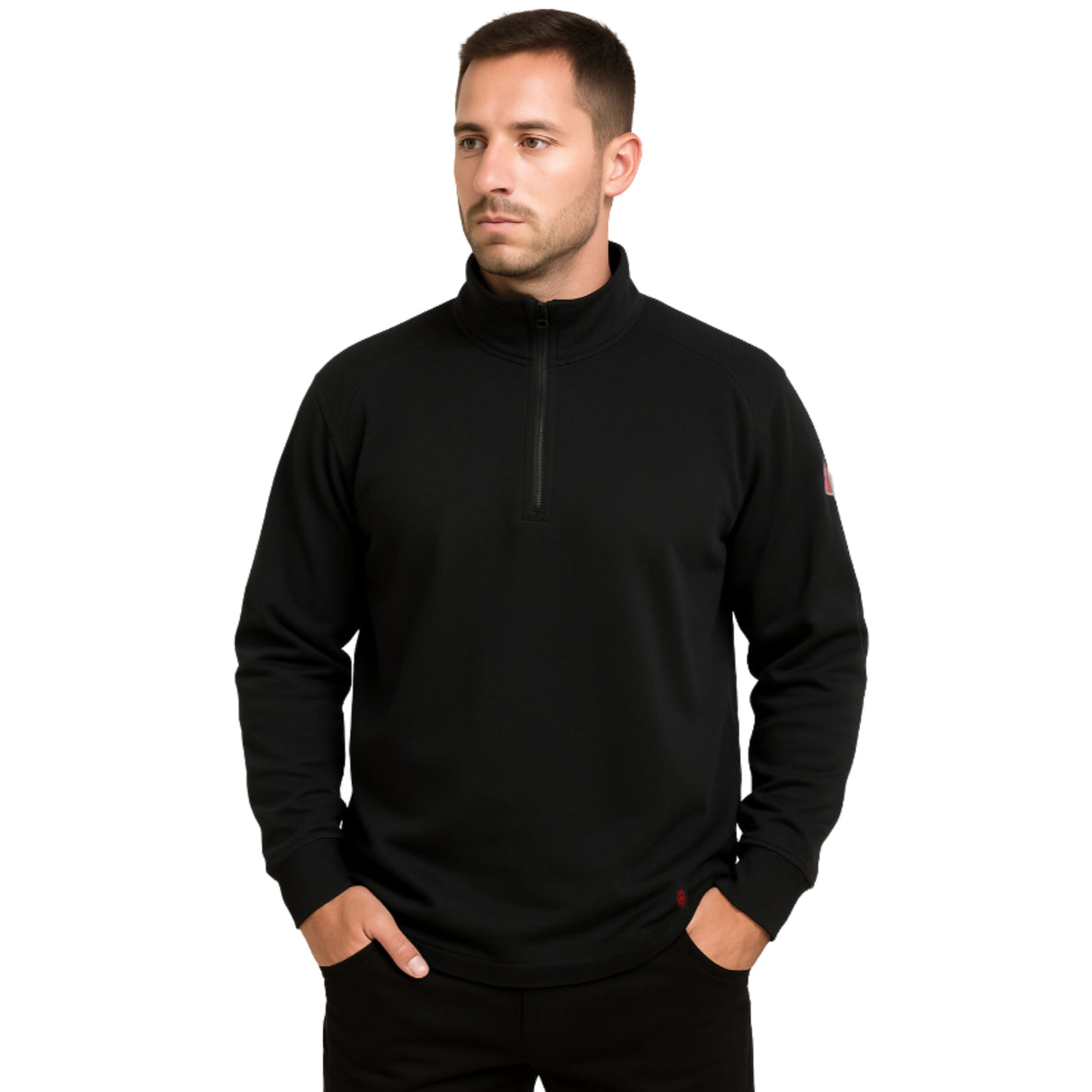 NKE FR Lightweight Flex 1/4 Zip Sweatshirt Black