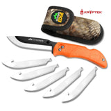 Outdoor Edge Razor-Lite Knife 3.5" 420J Steel, Sheath Rubberized Orange