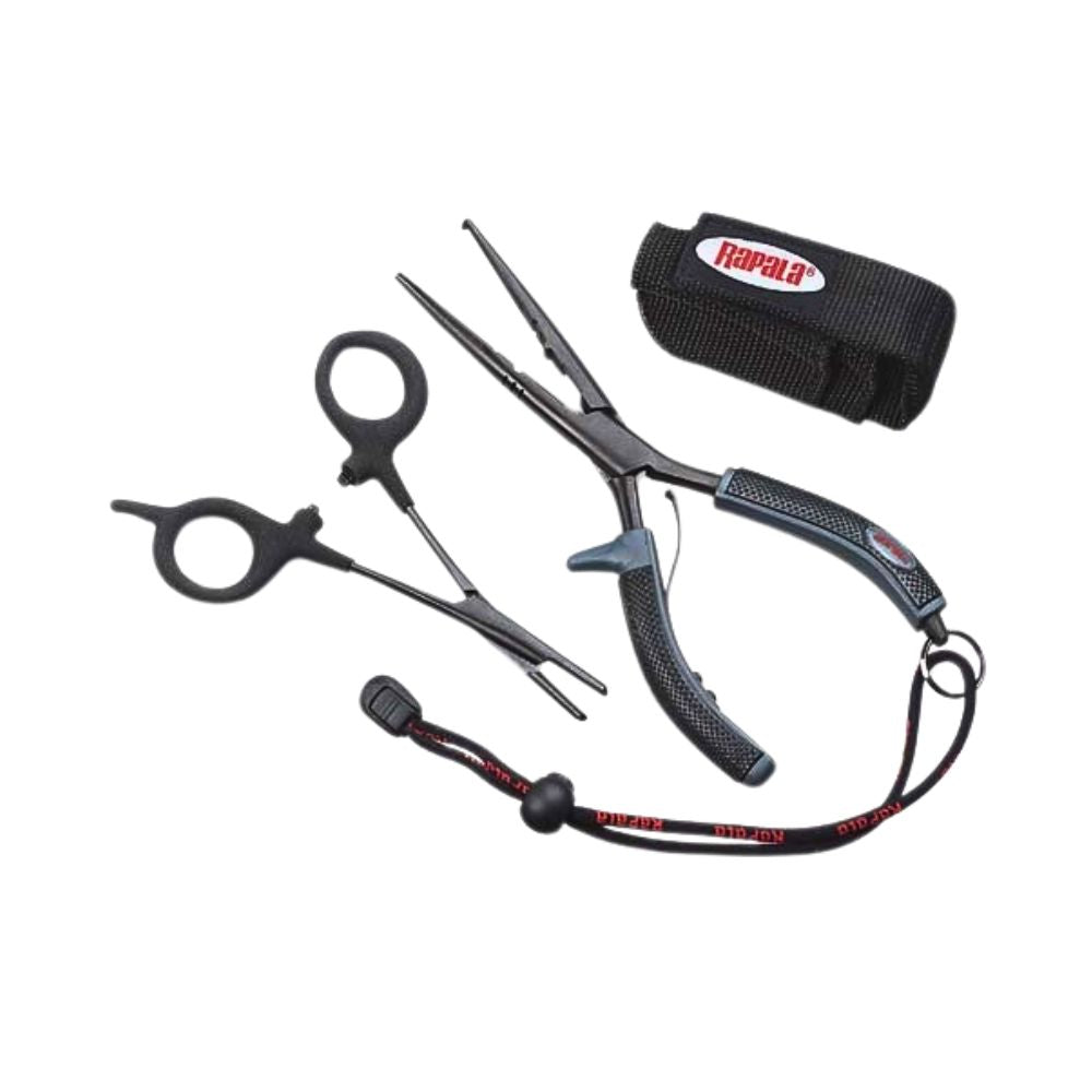 Rapala Tool Combo  5 1/2" Forceps / 8 1/2" Pliers / Dual Sheath w/Belt Clip