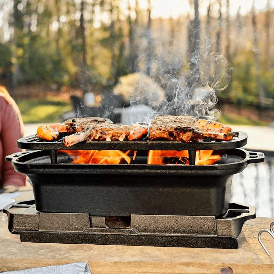Lodge Cast Iron Sportsman's Pro Cast Iron Grill