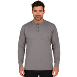 NKE Fire Resistant Henley Men's L/S Grey Shirt
