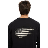 NKE Flame Resistant Flag Graphic L/S Tee Black