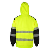 NKE Safety Polyester Hi-Viz Zip Hoodie