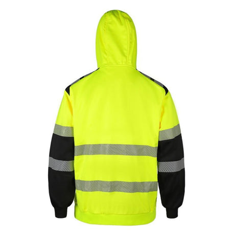 NKE Safety Polyester Hi-Viz Zip Hoodie