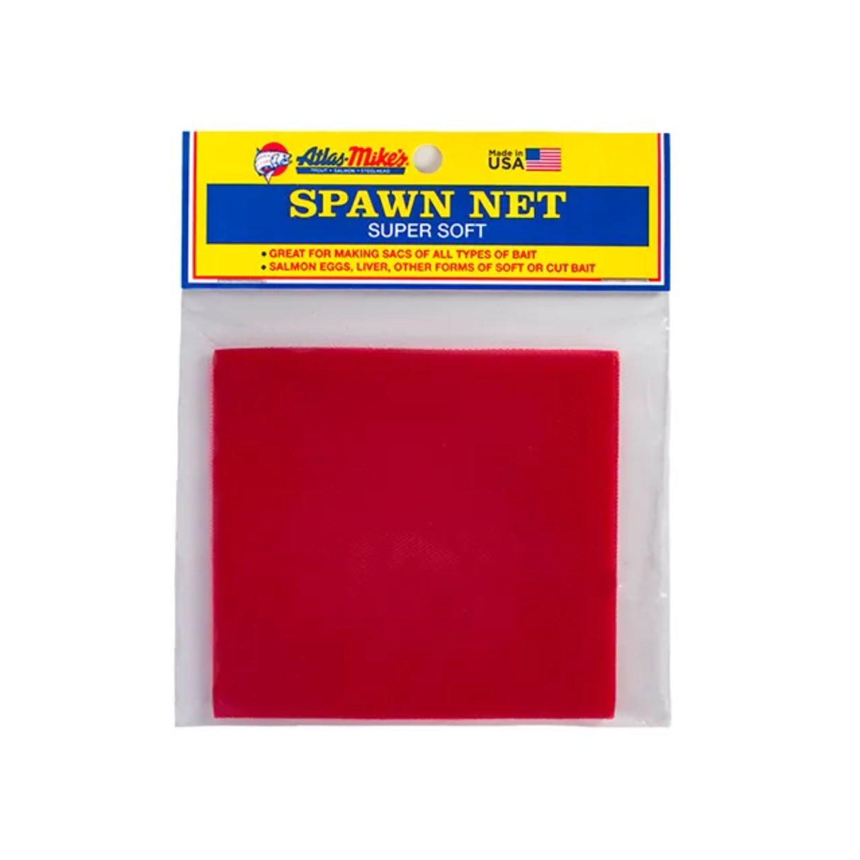 55066 Atlas Mike’s Spawn Net 4″ Squares – Red