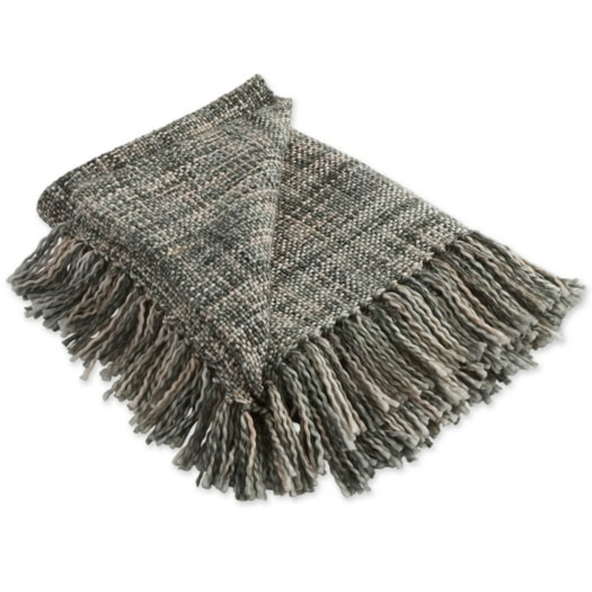 Variegated Grey 100% Cotton Throw Blanket 50"X60"