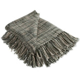Variegated Grey 100% Cotton Throw Blanket 50"X60"