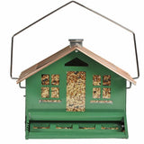 Perky-Pet Squirrel-Be-Gone Green Metal Bird Feeder
