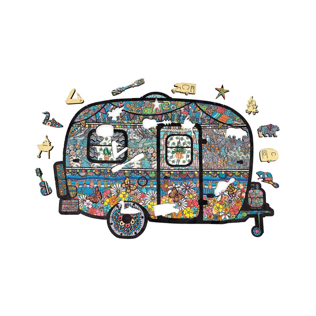 GSI Retro Trailer Wood Puzzle