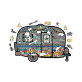 GSI Retro Trailer Wood Puzzle