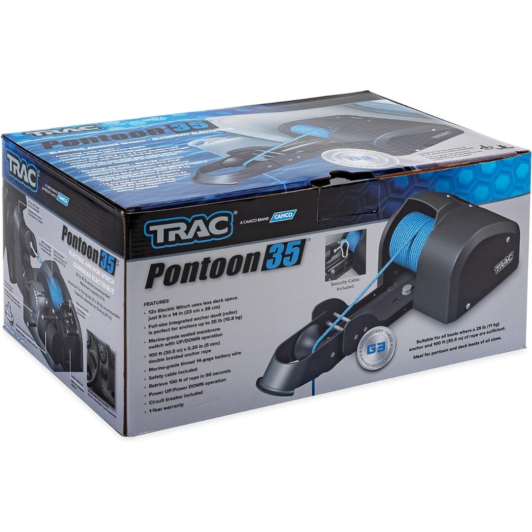 Camco Trac Anchor Winch Pontoon