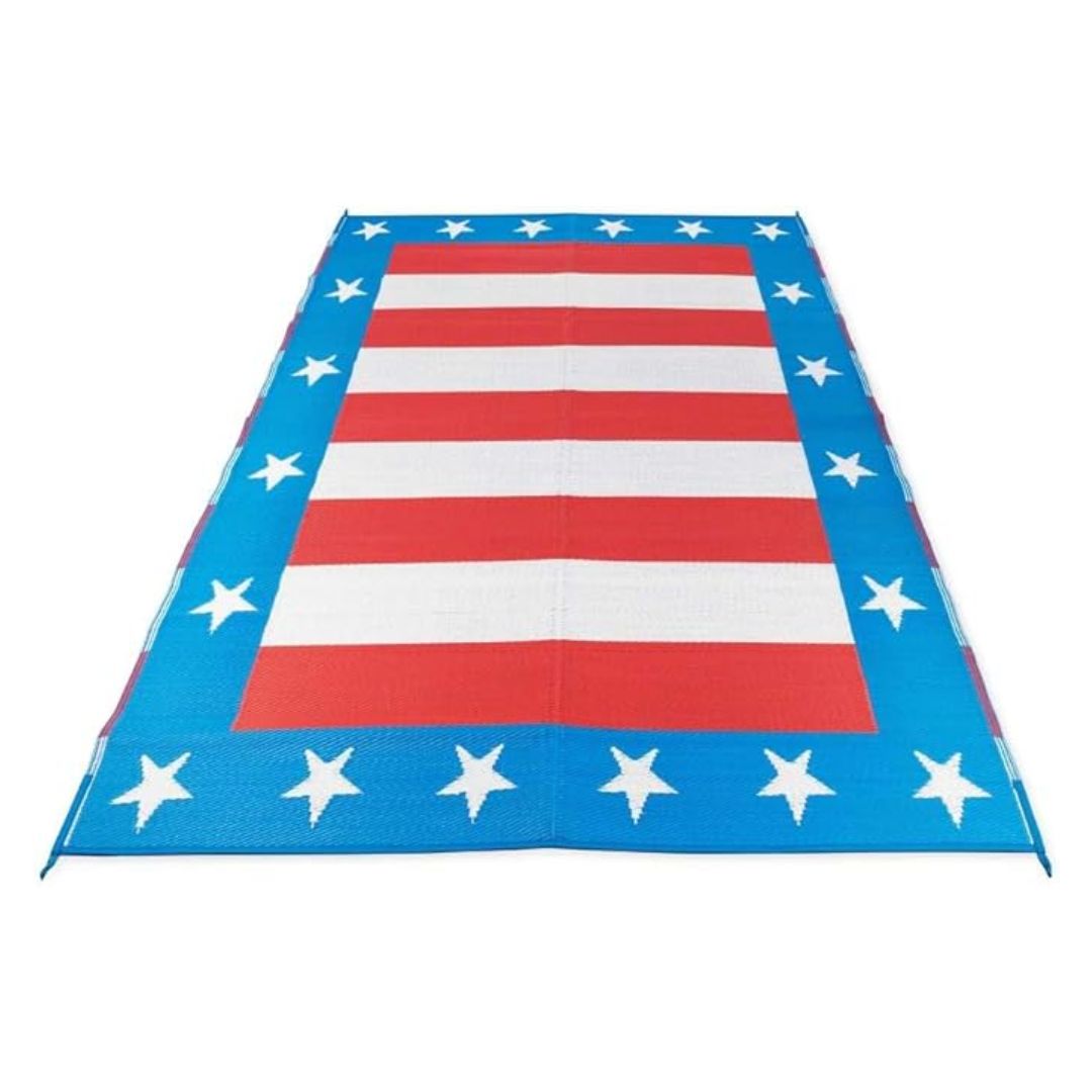 Camco Outdoor Mat - 6'x9' Patriotic