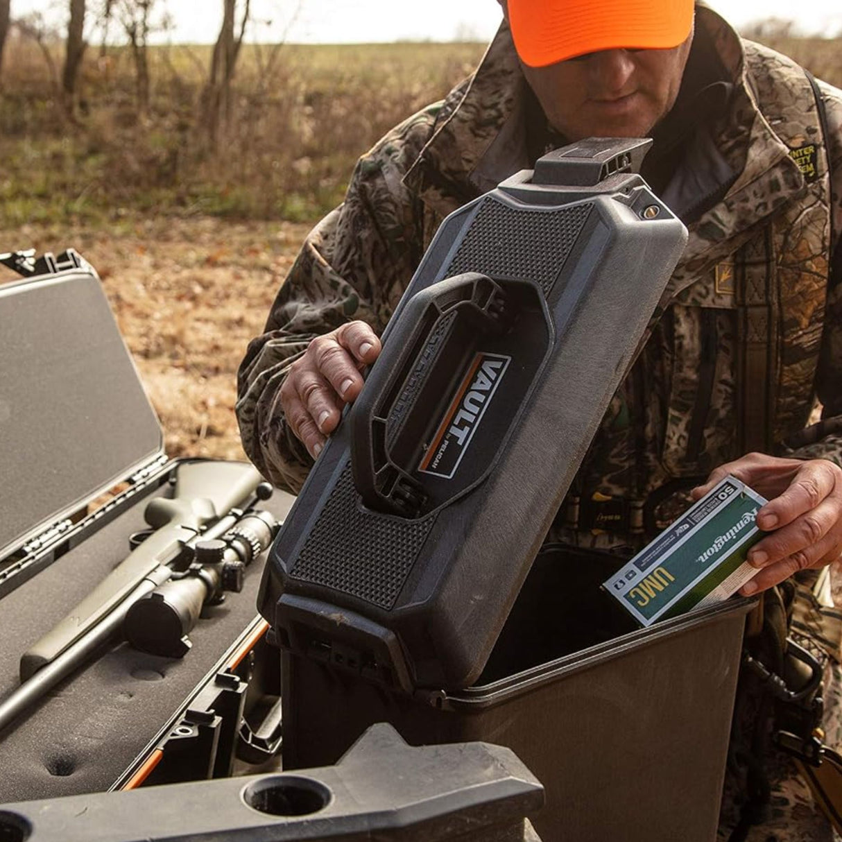 Pelican VCV250 Vault Ammo Case, Black Polymer