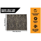 Vanish 3D Leafy Omnitex Hunting Blind, Realtree Max-5, 12ft X 56in