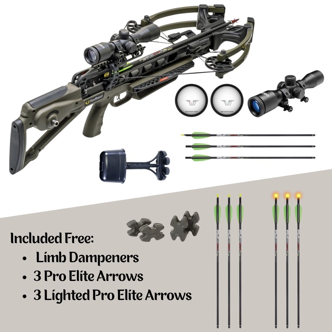 TenPoint Venom Crossbow Pkg - Moss Green