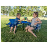 World Famous Sports Kids Folding Chairs and Table Combo With Storage Bag