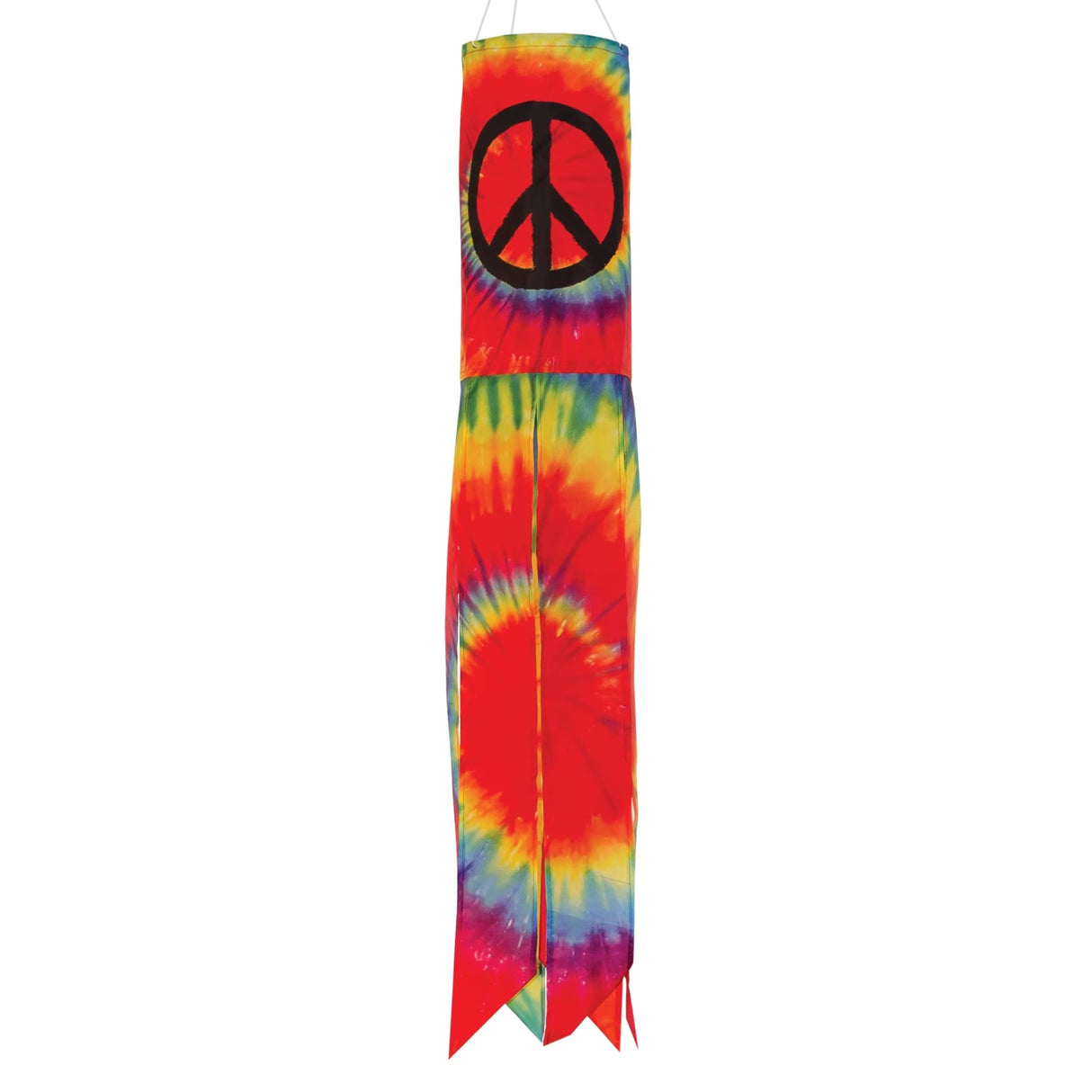 Colorful Peace Sign 30" Windsock