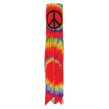 Colorful Peace Sign 30" Windsock