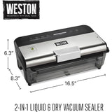 Weston Liquid & Dry Food Vac Sealer 11" with Date Stamp