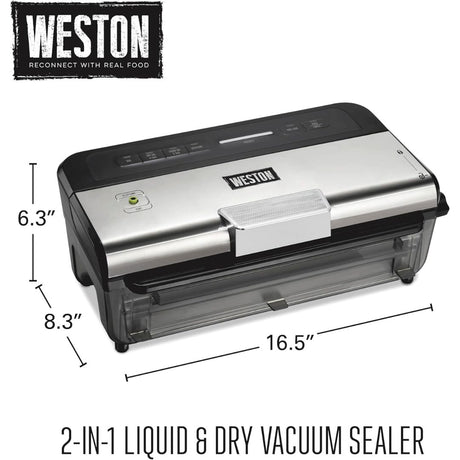 Liquid & Dry Food Vac Sealer 11" with Date Stamp