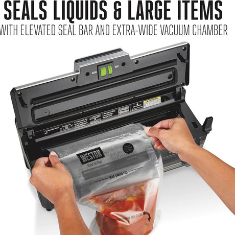 Liquid & Dry Food Vac Sealer 11" with Date Stamp