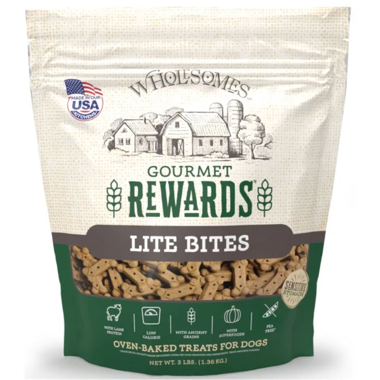 3Lb Wholesomes Rewards Lite Bites Biscuits