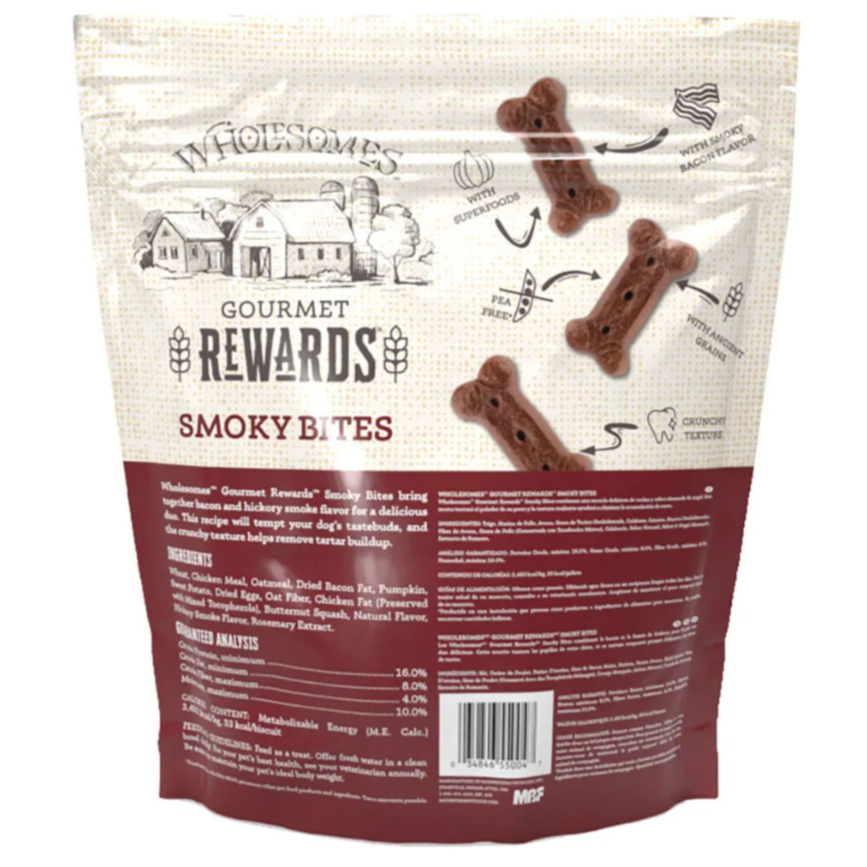 3lb Wholesome Rewards Smoky Bites Biscuit