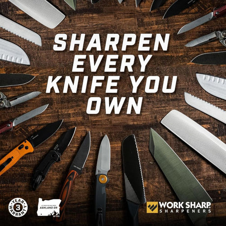 Work Sharp Guided Field Sharpener Elite with Case, Travel Knife Sharpener Tool