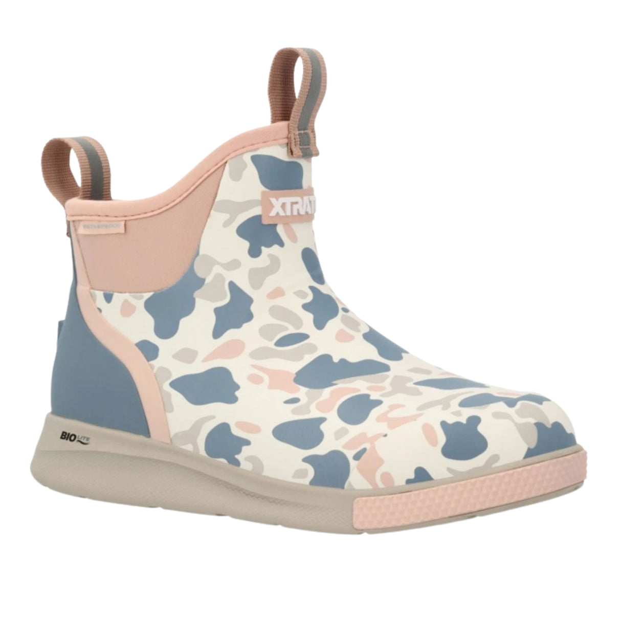 XTRATUF 6” Women’s Ankle Deck Boot Sport Ivory Duck Camo