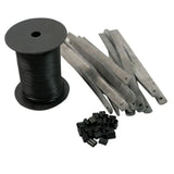 Decoy Rigging Kit 200' PVC Decoy Line | (12) 4 oz Strap Weights | 24 Line Crimps
