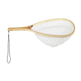 American Maple Promar Premium Wooden Trout Landing Net - Crystal Clear Rubber (11" x 15" Hoop, 8" Handle)