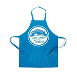 LIBATC teal apron