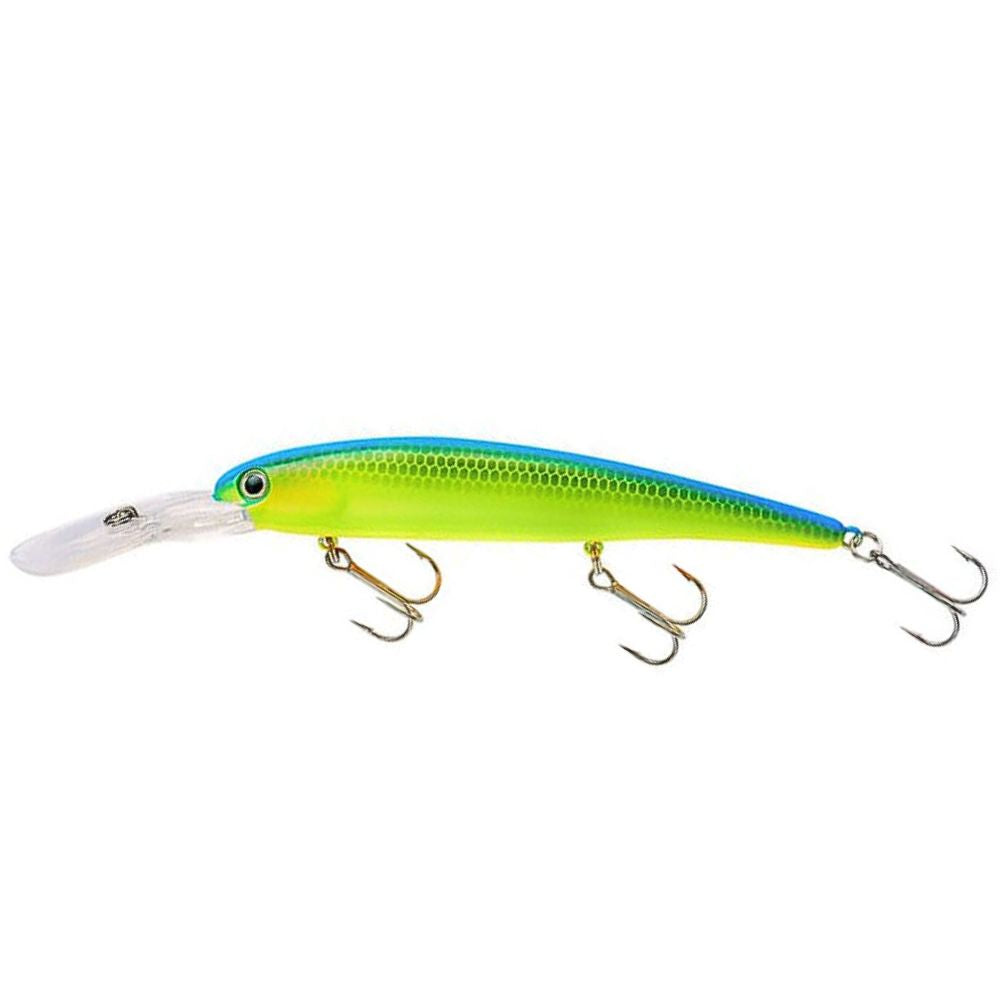 Bandit Walleye Deep - 4 5/8 IN - 5/8 OZ Chartreuse Blue Back
