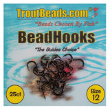 Troutbeads Beadhooks - Black Size 12