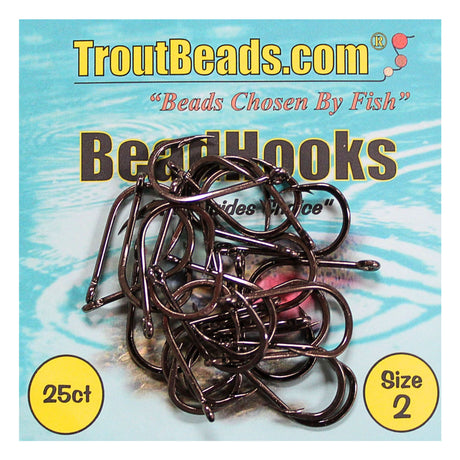 Troutbeads Beadhooks Black 25pk