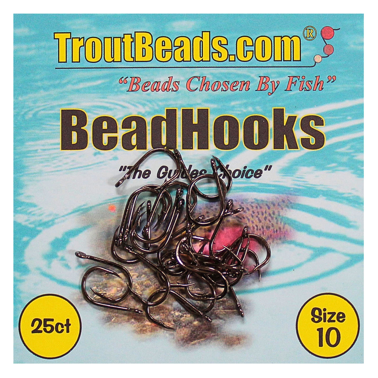 Troutbeads Beadhooks Black 25pk