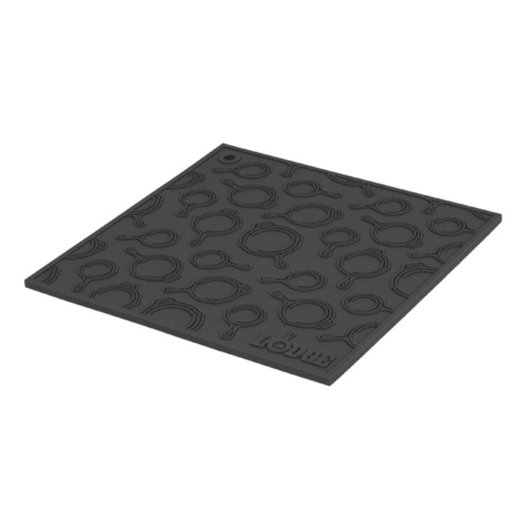 Lodge 7in Square Silicone Trivet W/ Skillet Pattern