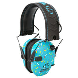 Walker's Razor Slim Electronic Muff Blue Sprinkles