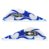 Bohning Blazer Vane, Blue & White Flame, 36pk