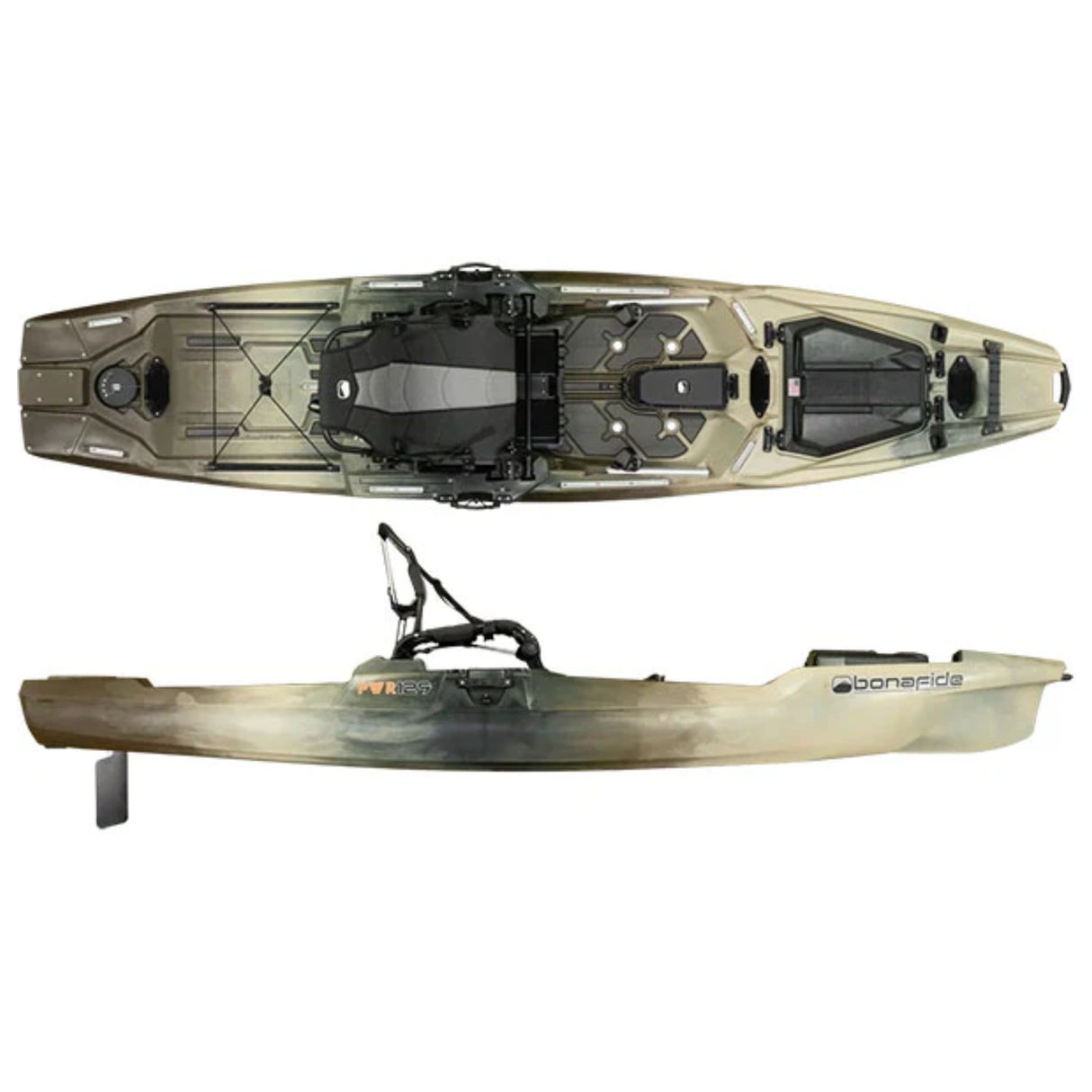 Bonafide PWR129 Angler Kayak - Camo -  #42