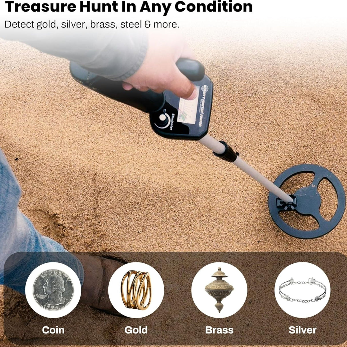 Bounty Hunter Junior Metal Detector for Kids BHJS