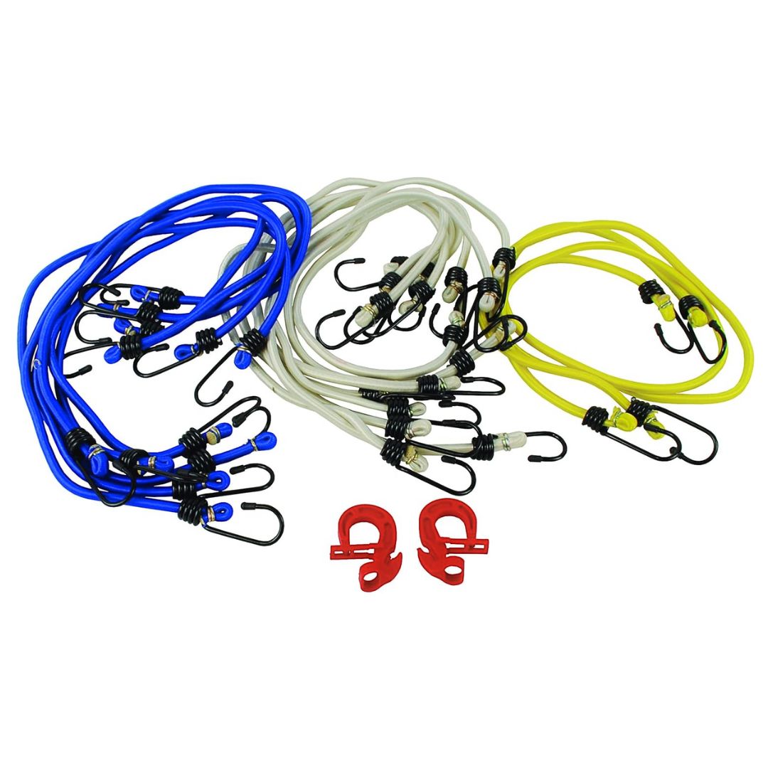 Attwood Assorted 18-Piece Bungee Cord Variety Pack