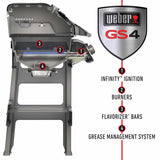 Weber Spirit II E-310 LP Grill Black "Open Cart" #5