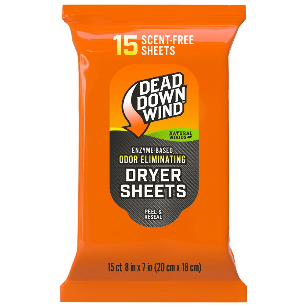 Dead Down Wind Dryer Sheets Natural Woods - 15 ct