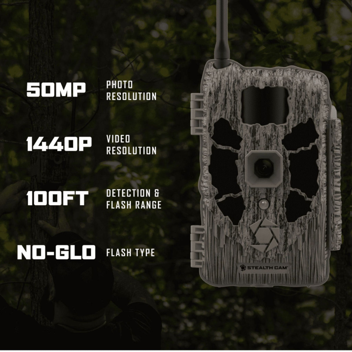 Stealth Cam Deceptor Max 3.0 50MP Cellular Trail Camera with 1440p Video